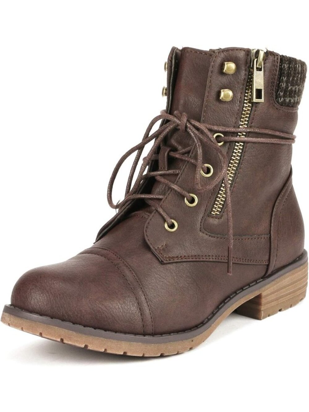 Stylish Women's Lace-Up Combat Ankle Booties | Trendy Fashion Footwear